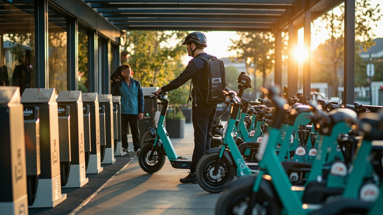 Delivery Rider Charging Station